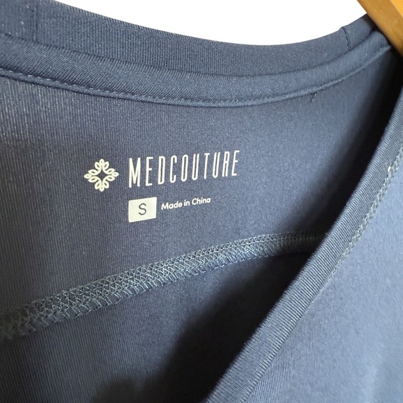 MedCouture Women's Long Sleeve Blue Performance Tee Size S Stretch Lightweight - Picture 5 of 8